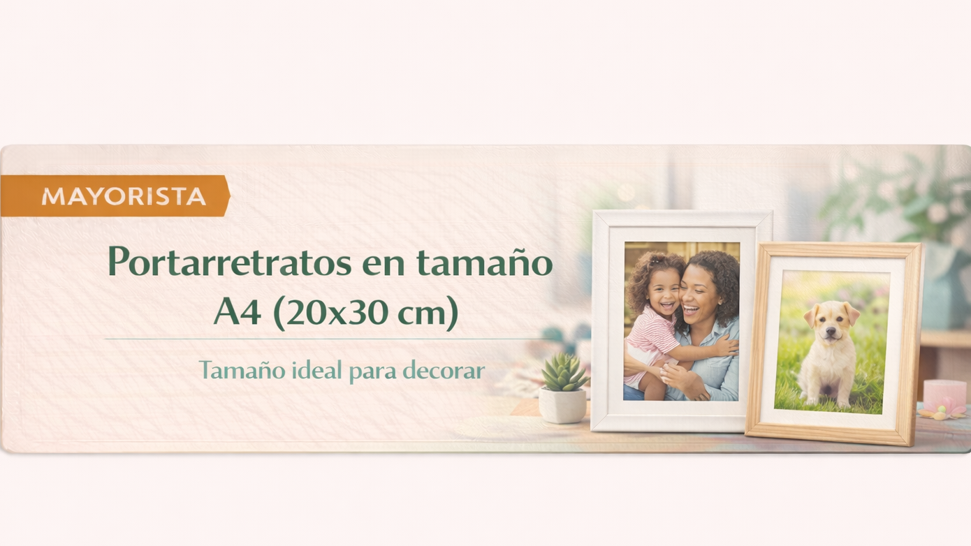 Portarretratos en tamaño  A4 (20x30 cm)