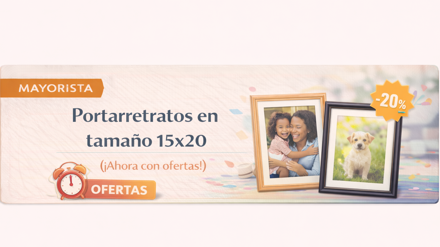 Portarretratos en tamaño  (15x20)