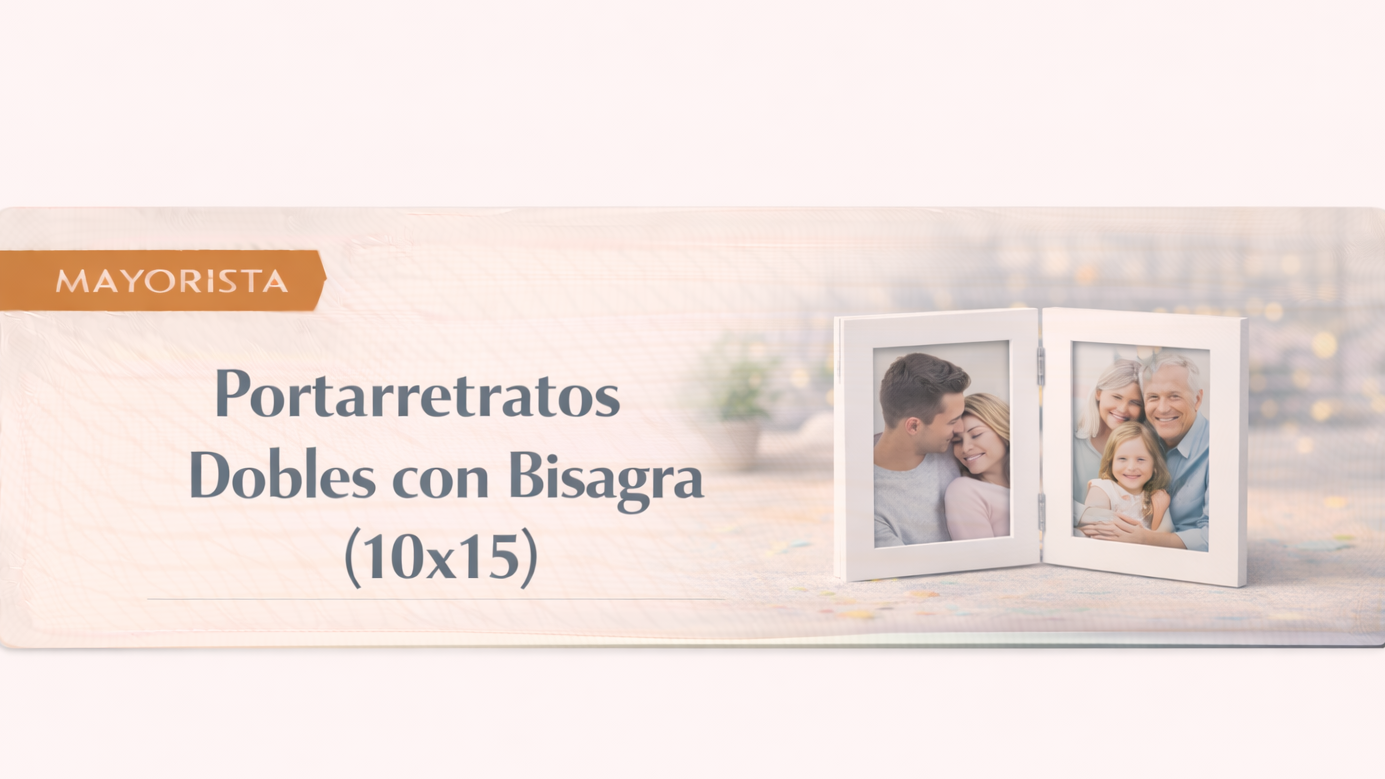 Portarretratos Dobles con Bisagra en tamaño  (10x15)