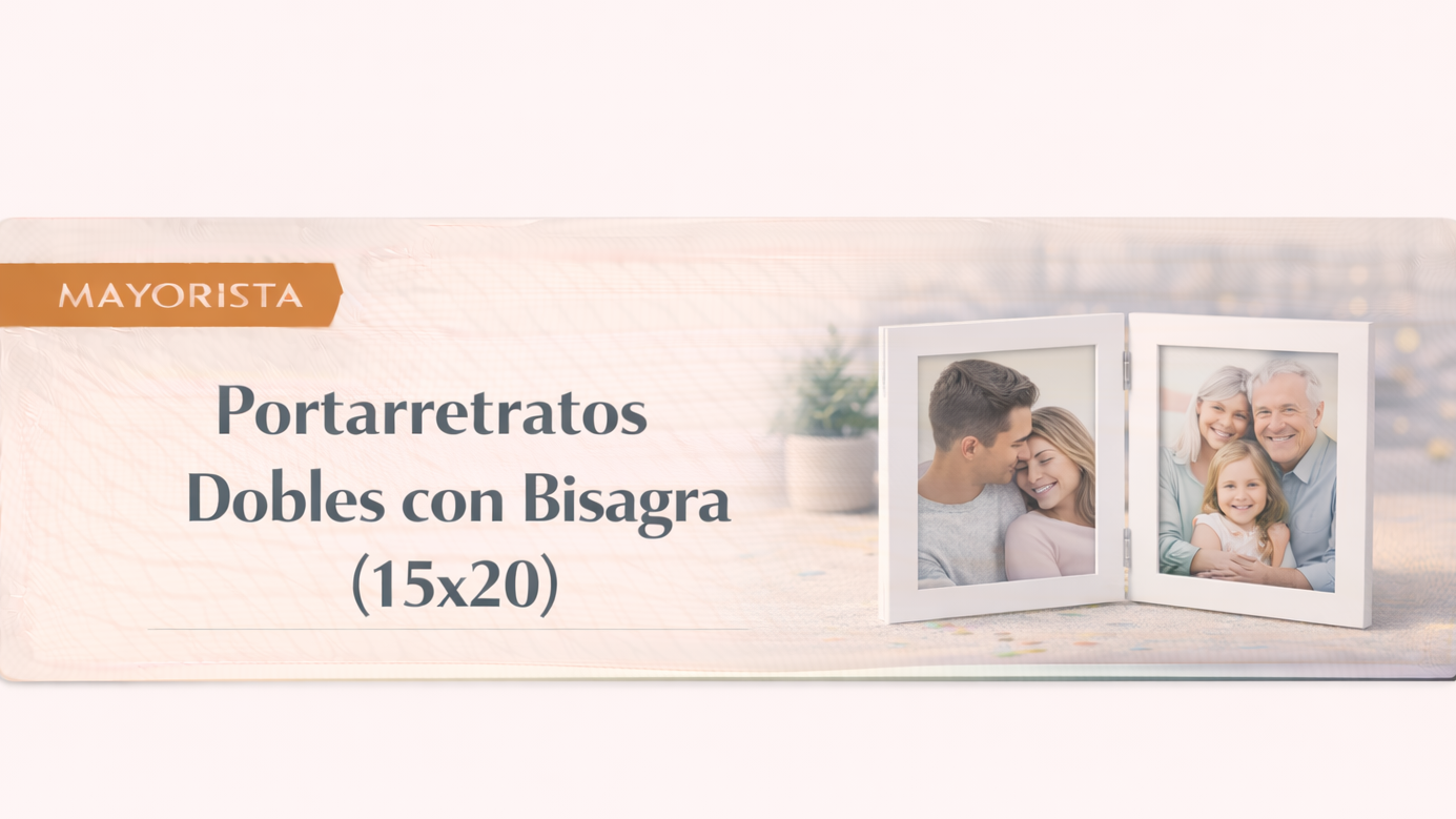 Portarretratos Dobles con Bisagra en tamaño  15x20