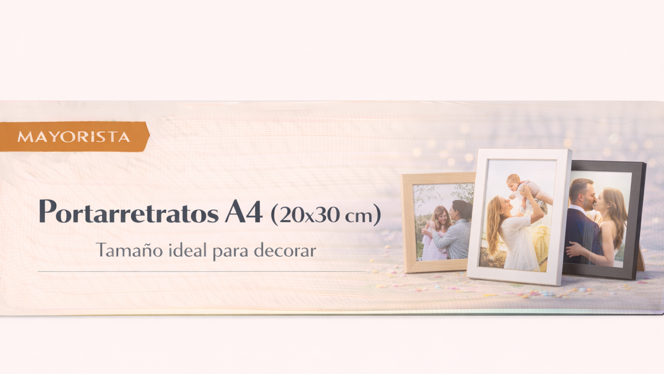 Portarretratos en tamaño  A4 (20x30 cm)