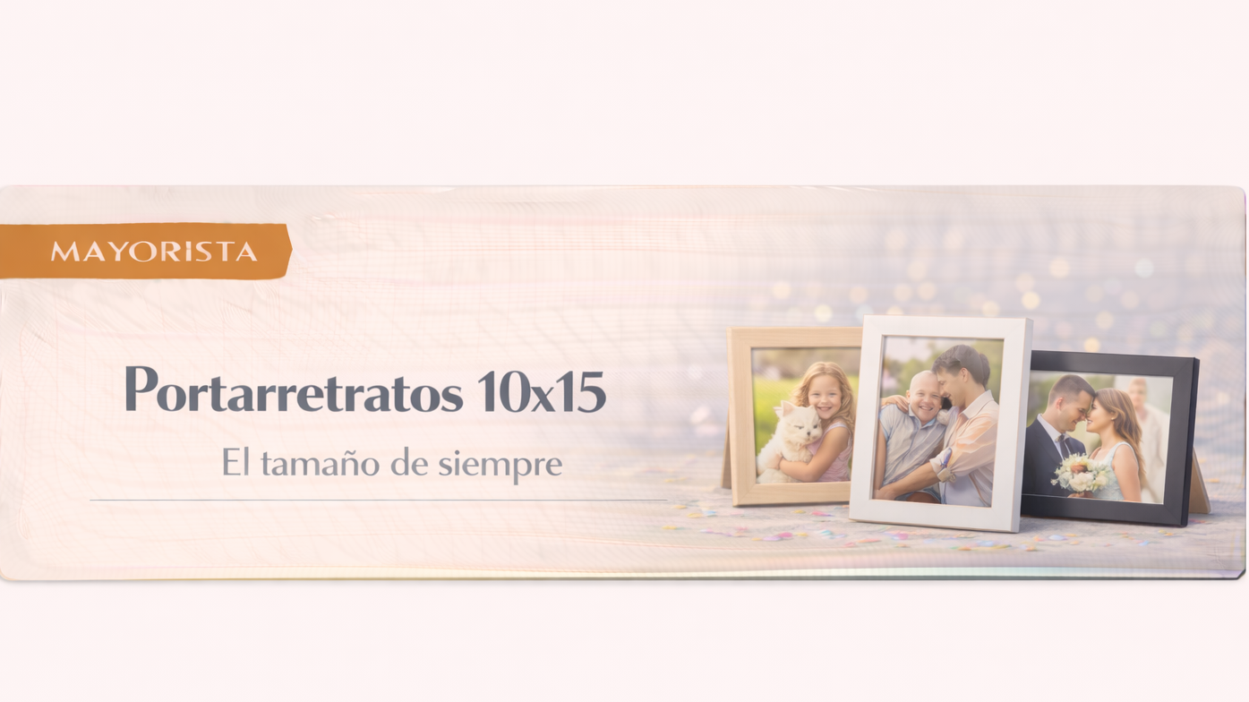Portarretratos en tamaño (10x15)
