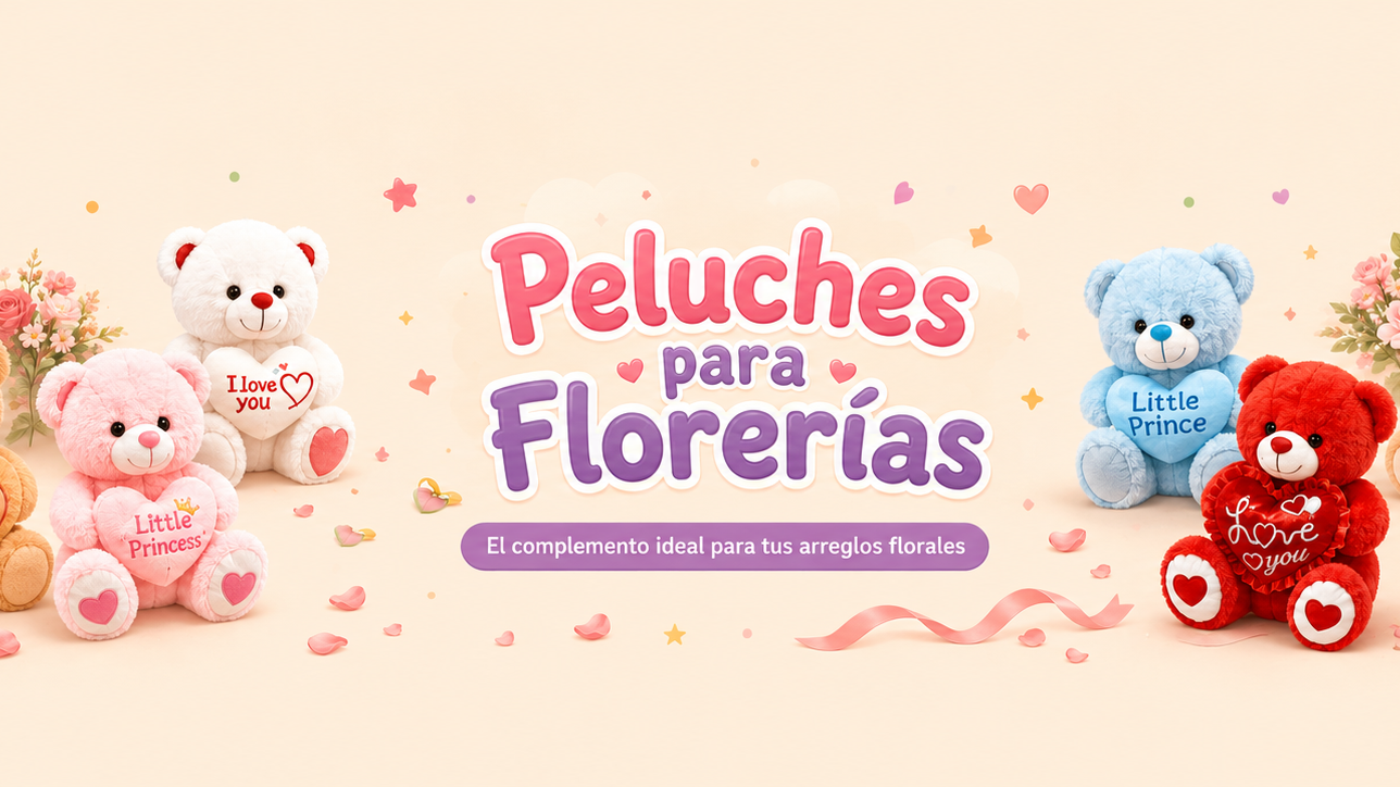 Peluches para Florerías