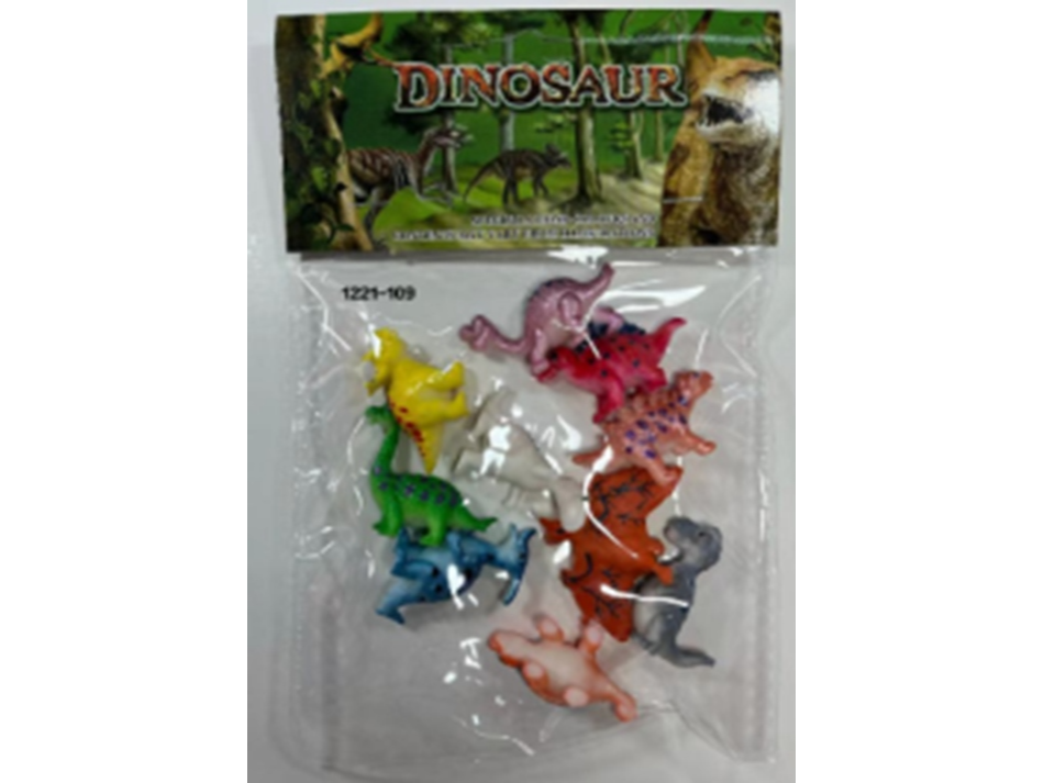 Dinosaurios en Bolsita 20x16 cm   (Código: 1221-109)