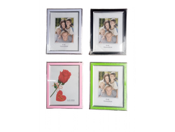 F2077-10*15D  PORTARRETRATOS DOBLES COLORES SURTIDOS TAMAÑO 10x15 cm