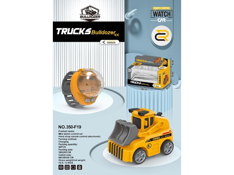 WATCH CARS TRACTOR (PLÁSTICO)  autitos a control remoto en la pulsera RECARGABLE POR USB   (Código: 350-F19)