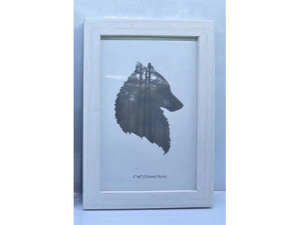 DR6023-HB-15*20W  blanco PORTARRETRATOS TAMAÑO 15x20 cm