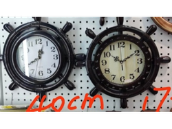 RELOJ DE PARED TIMÓN (PLÁSTICO) DE 40 cm   (Código: WK-2)