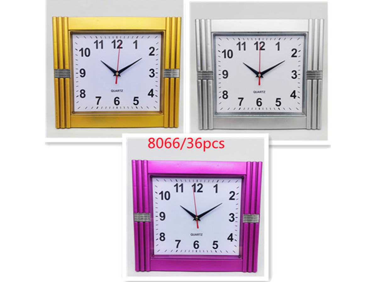RELOJ DE PARED 29 x 25 cm   (Código: 8066)