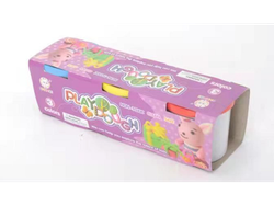 SET DE 3 PLASTICINAS EN 3 COLORES EN POTES INDIVIDUALES (Código: 103)