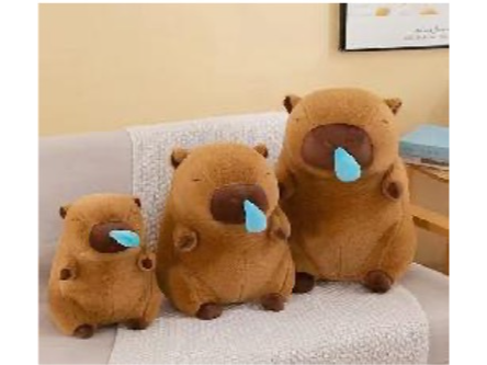 CAPYBARA CON GOTA REBATIBLE DE 25 CM
