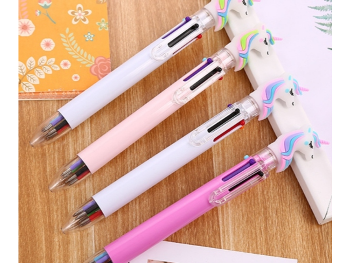 Lapiceras Múlples Colores con Unicornio   (Código: P-1)