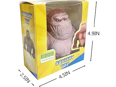 GORILA DEFORMABLE EN CAJA INDIVIDUAL DE 720 grs (CON ARENA DENTRO)