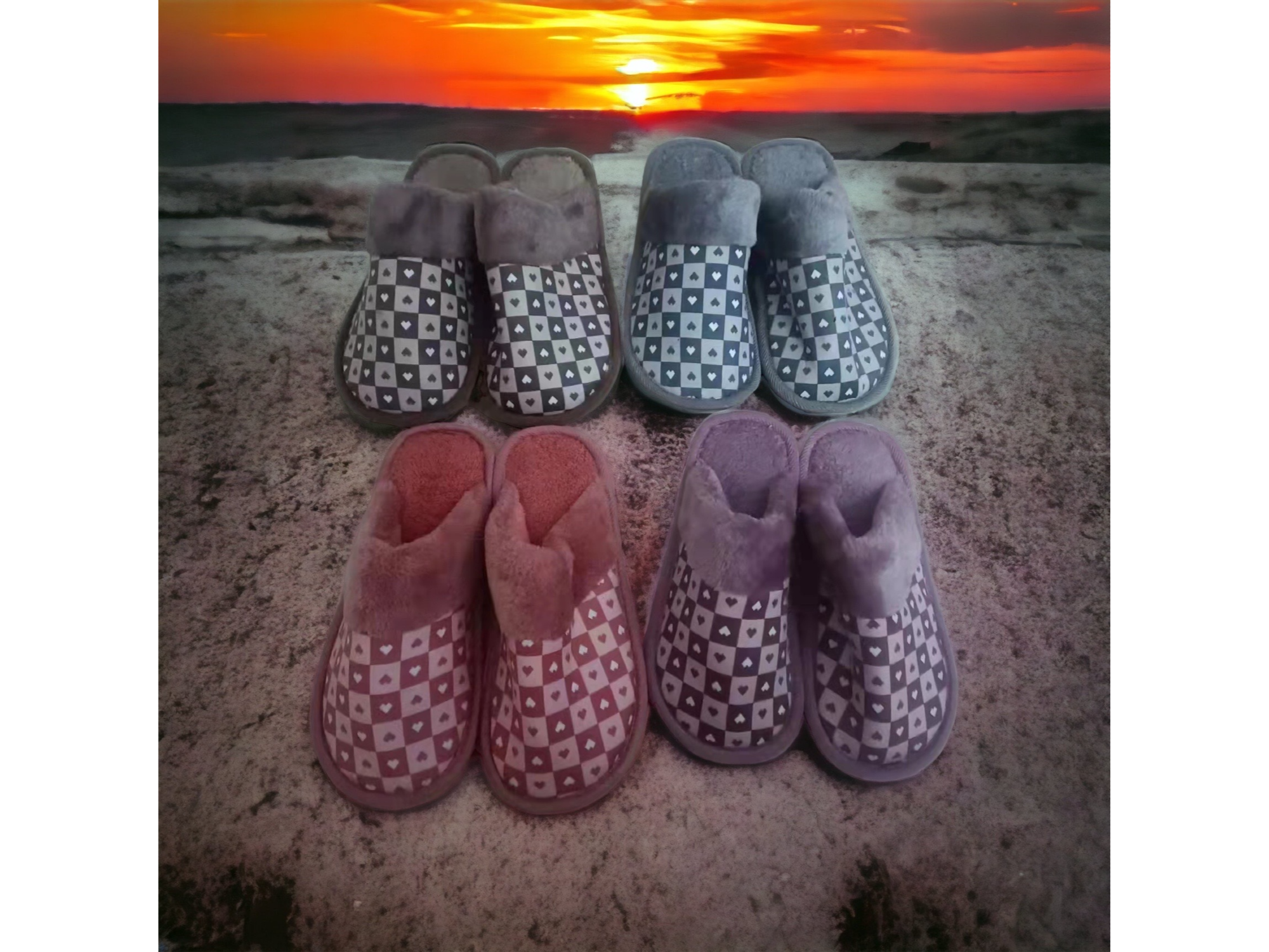 Pantuflas en varios colores talles del 36 al 45 (van talles surtidos) (Código: S-14)