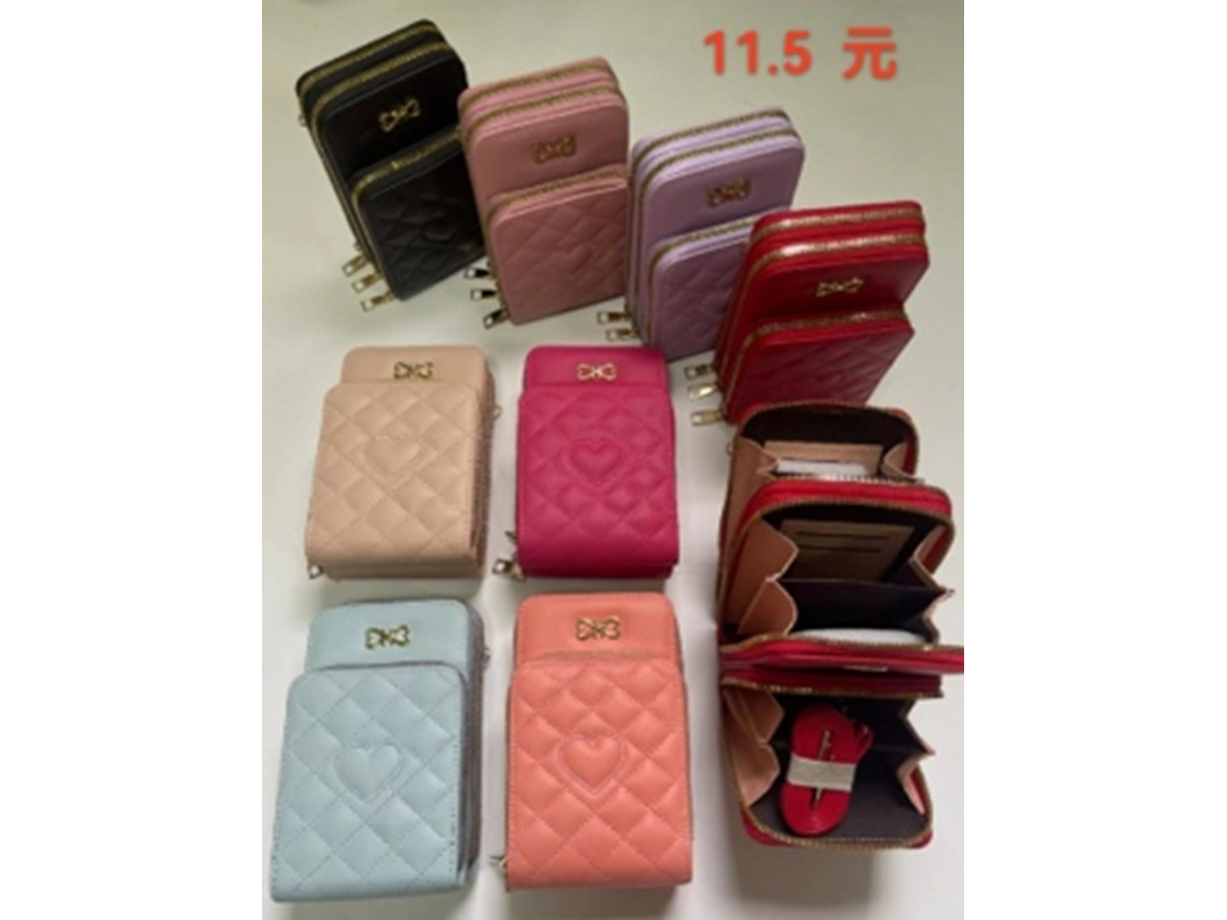 CARTERITA CON VENTANA TRANSPARENTE PARA USAR EL CELULAR (Código: WT-4)