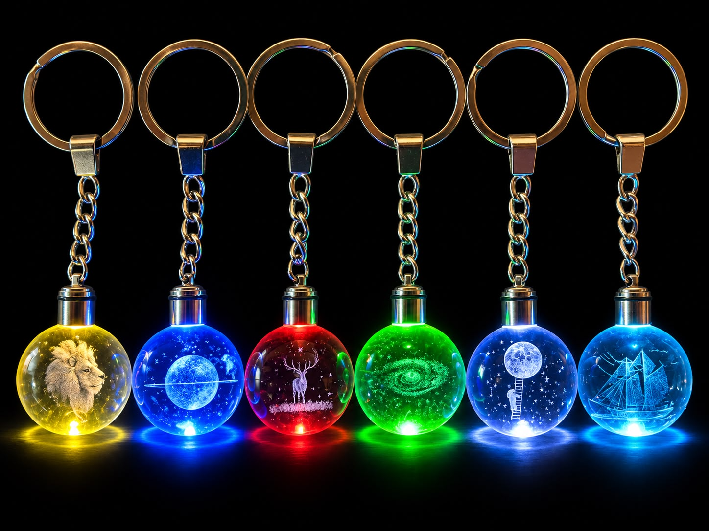 Bola de Cristal LLAVEROS (Varios Diseños)