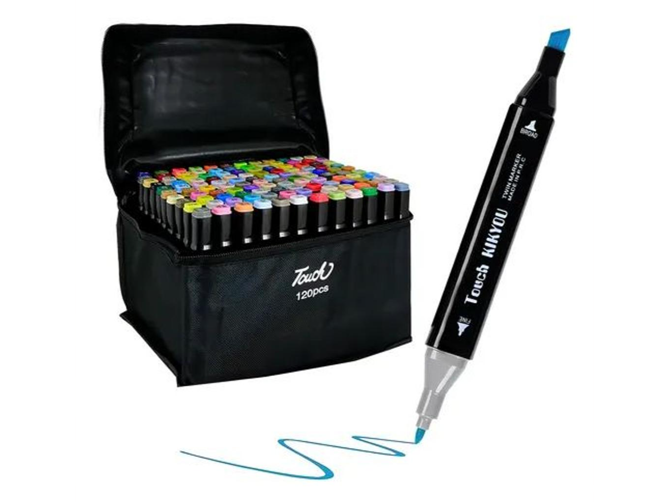 MARCADORES DOBLE PUNTA X 120 COLORES