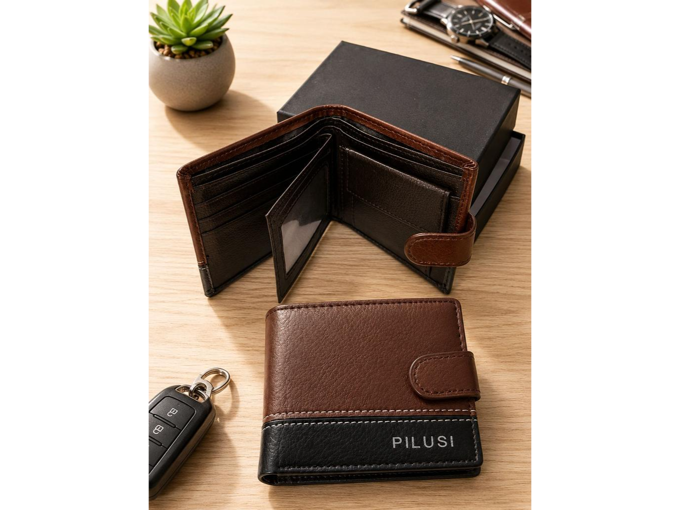 BILLETERA DE HOMBRE CON CAJA INDIVIDUAL   (Código: WT-2)