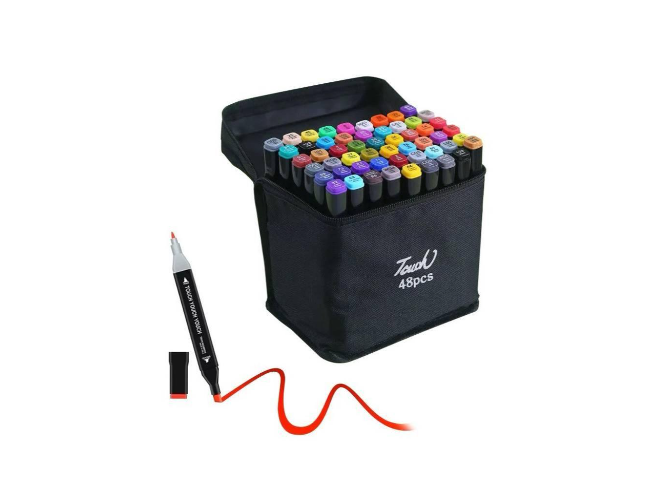 MARCADORES DOBLE PUNTA X 48 COLORES