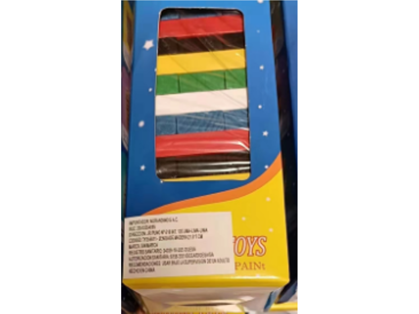 Jenga de madera de 23 cm tamaño Original   (Código: 804C)