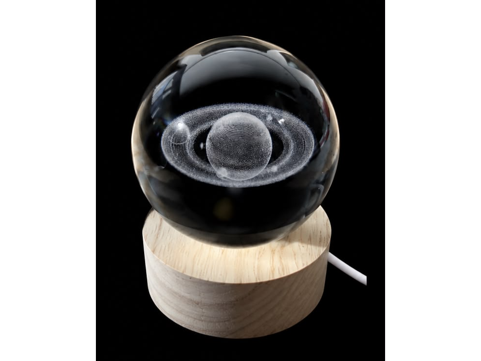 Bola de Cristal de 6 cm CON BOTÓN (Varios Diseños XBDS-12