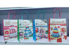 Packs de 12 bolsas tamaño 25x32x12 cm de papel Torta Cumpleaños