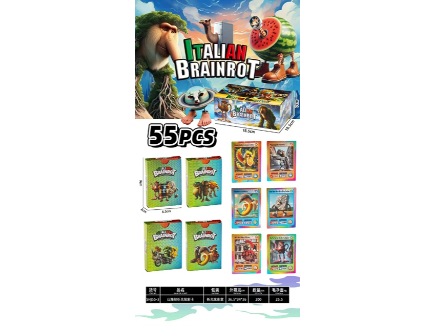 MAZO DE 55 CARTAS TRALALEROS "TORNASOLADAS"