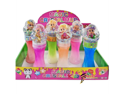 SLIME EN POTES LARGOS CON MUÑEQUITA