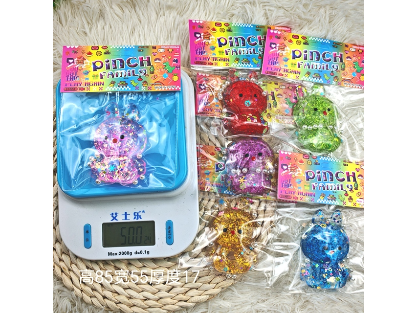 SQUISHIE DE CONEJOS EN BOLSA PVC INDIVIDUAL