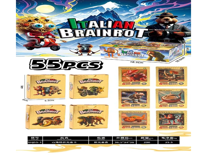 MAZO DE 55 CARTAS DE TRALALEROS "DORADAS"