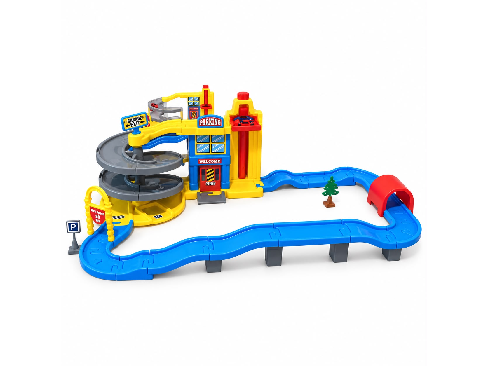 PISTA ESPIRAL Y GARAGE 30*110*65 CM / CODIGO 5228