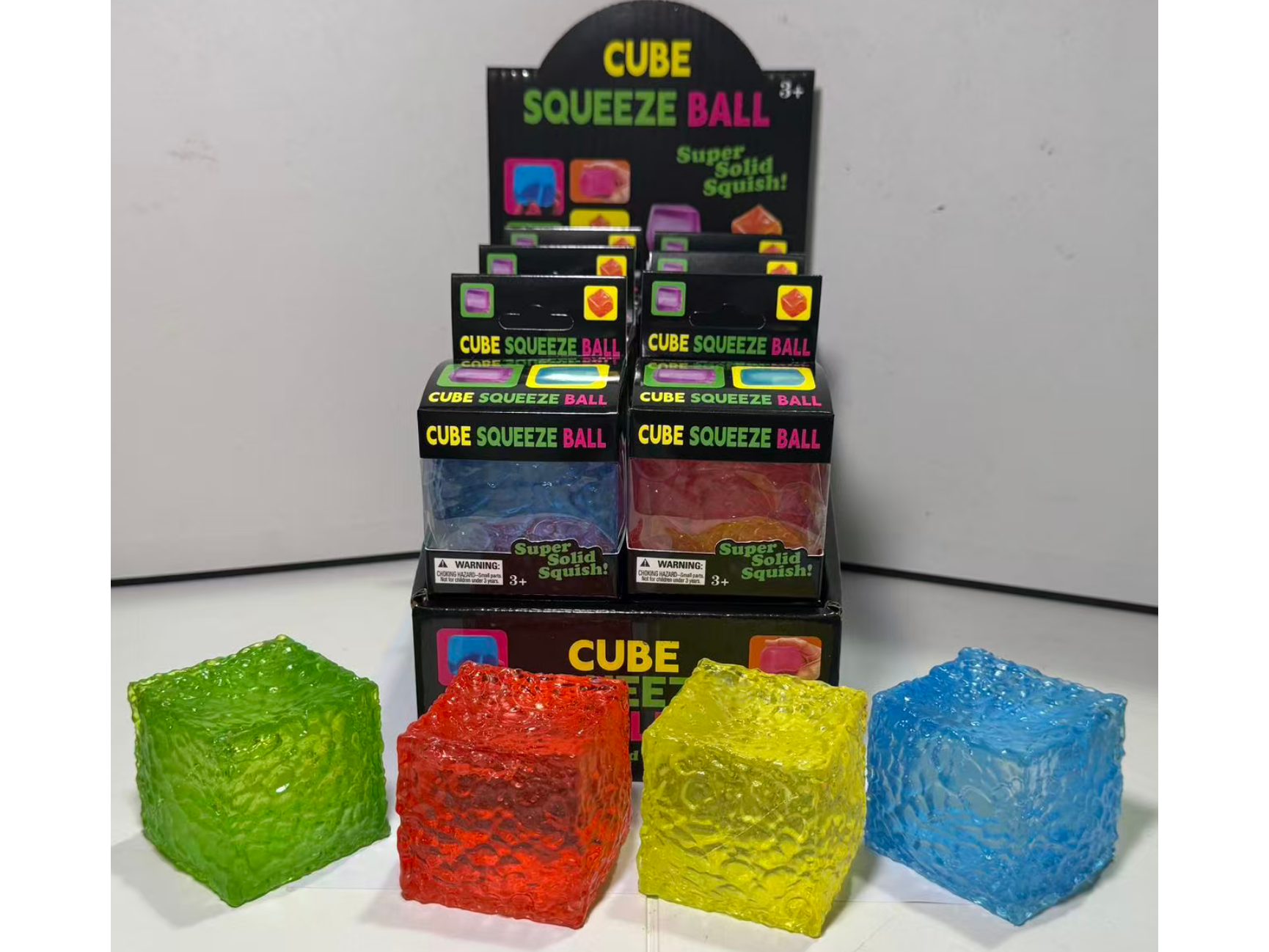 Cubo de hielo squishy con textura CK-560