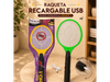MATAMOSQUITOS RAQUETA RECARGABLE CON USB