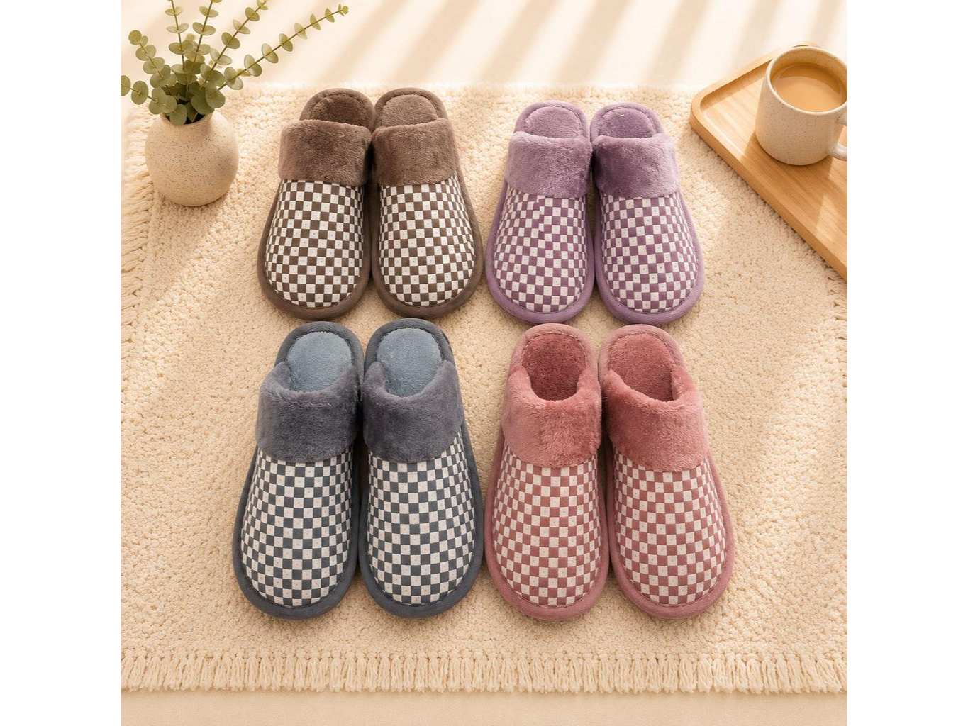 Pantuflas en varios colores talles del 36 al 45 (van talles surtidos)   (Código: S-15)