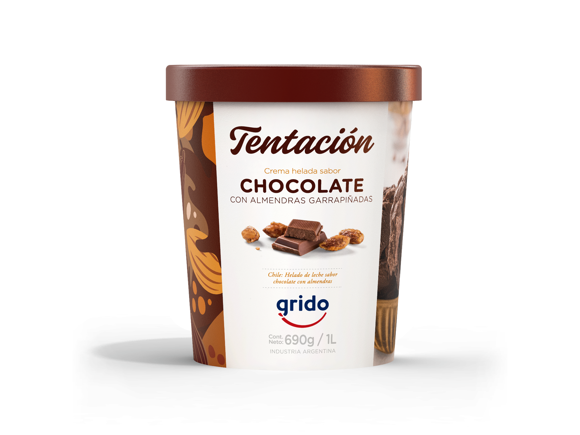 Tentación Ch. con Almendras de grido brinkmann