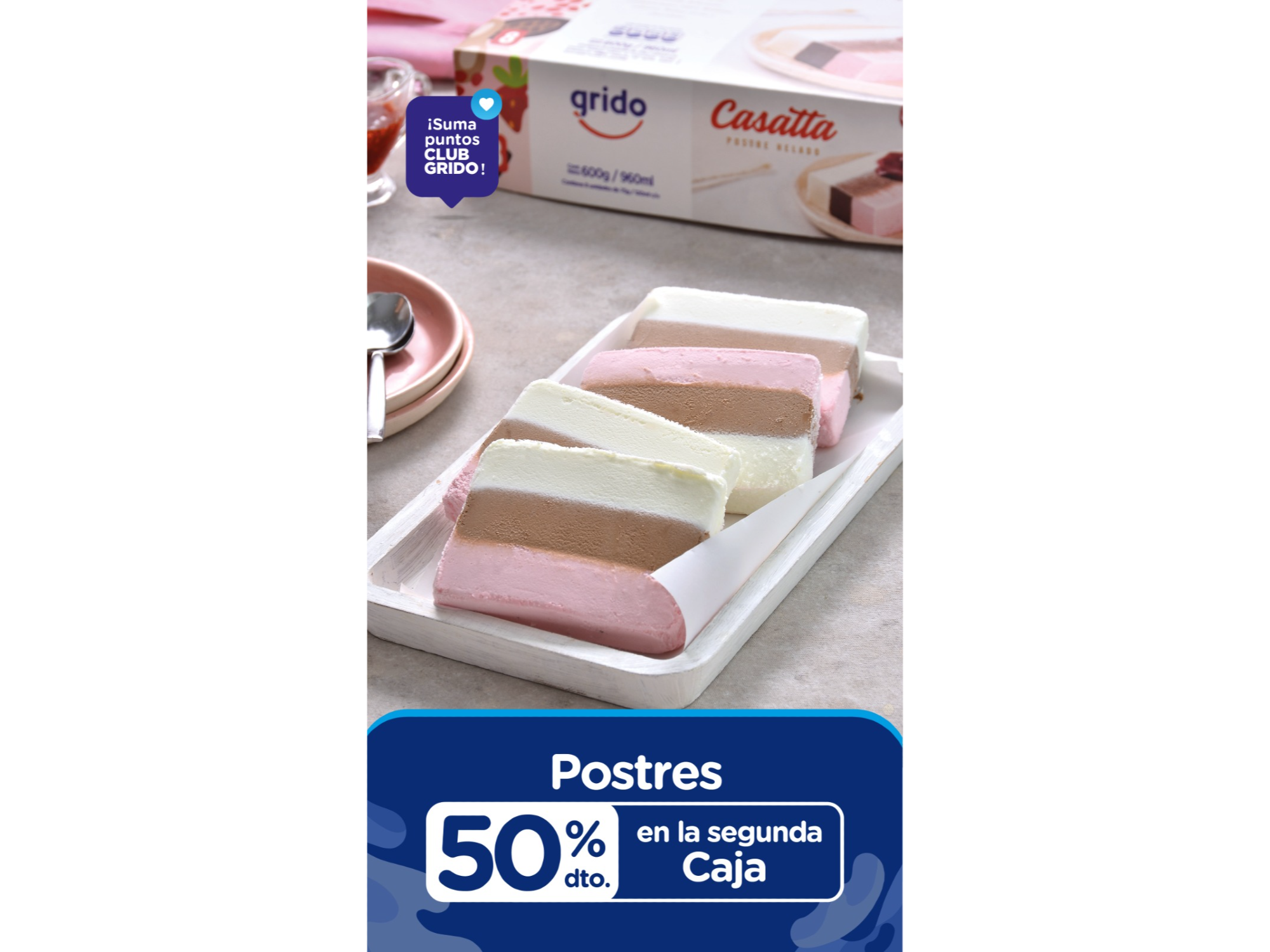 SEGUNDO POSTRE AL 50% OFF