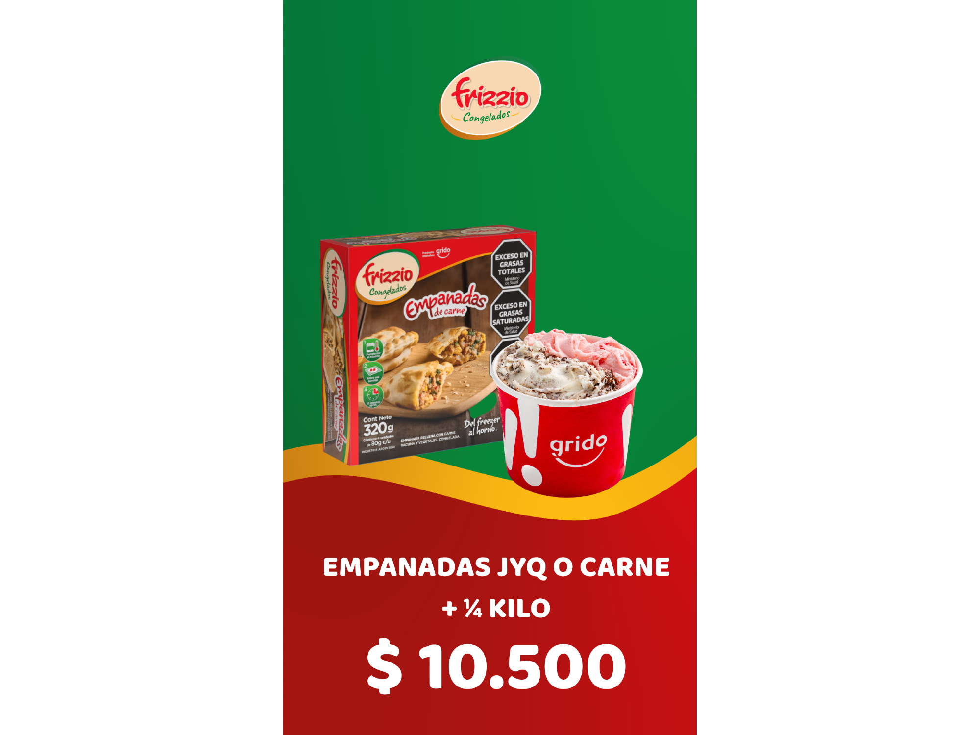 EMPANADA MAS CUARTO KILO