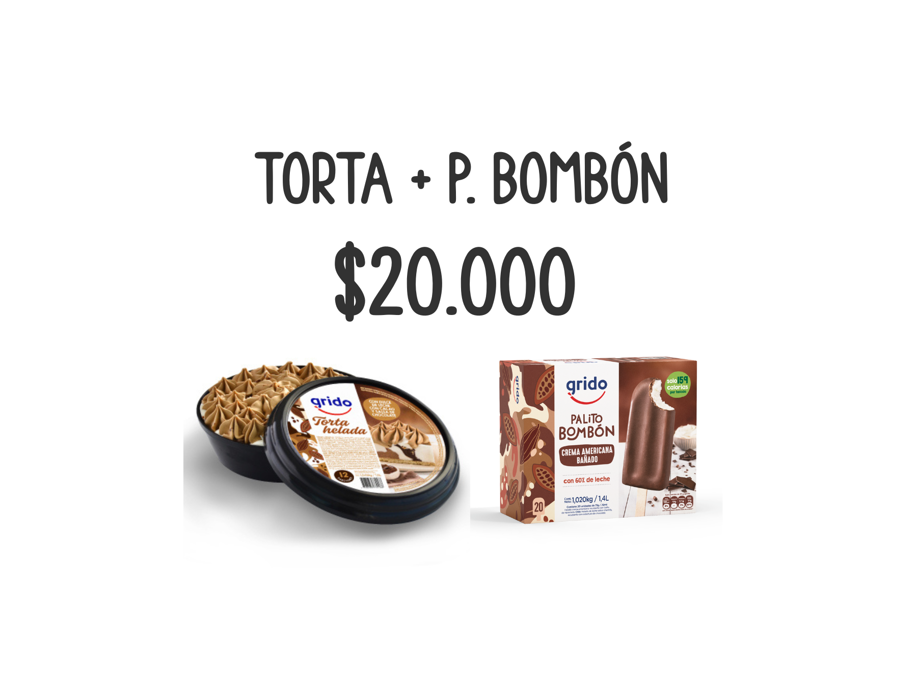 TORTA + CAJA DE PALITO BOMBÓN