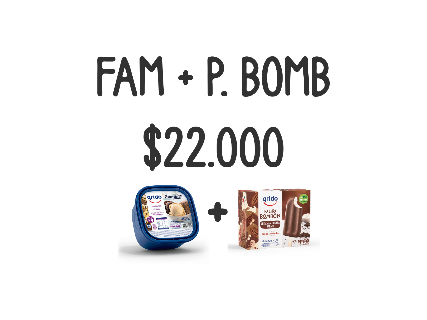 FAMILIAR 3 LT + CAJA PALITO BOMBÓN