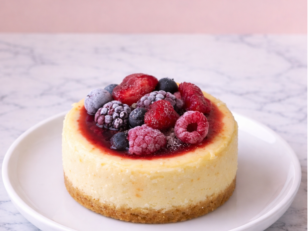 Cheesecake con frutos rojos