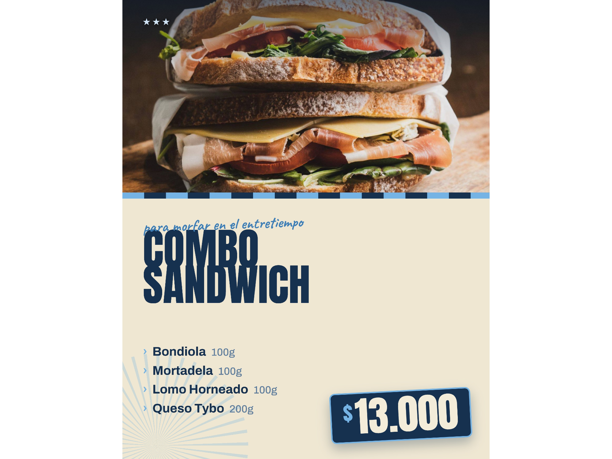 Combo sandwich