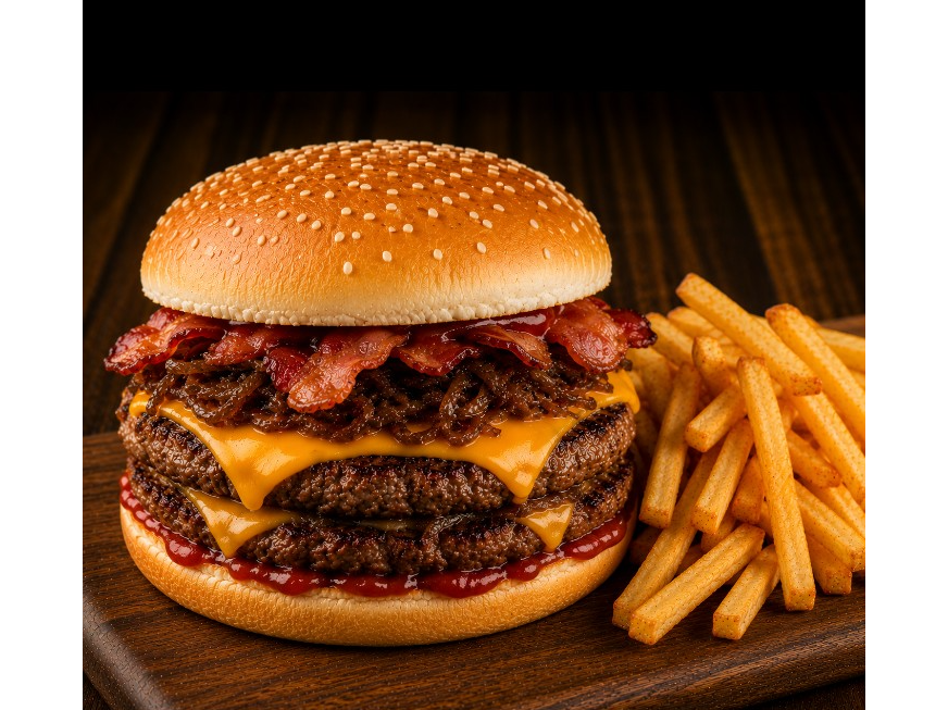 Burger cheese doble