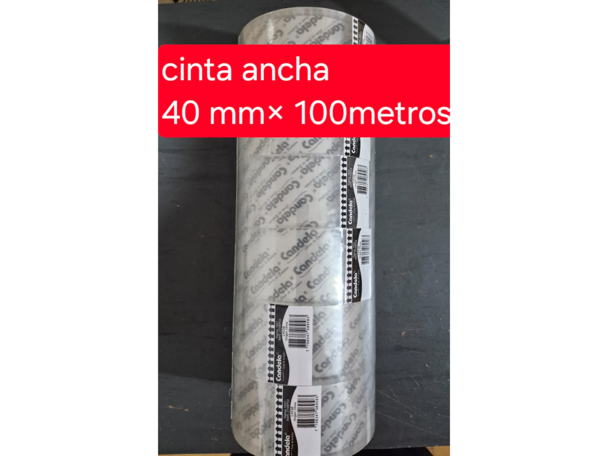Cinta Embalar transparente 100m x 6 un