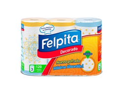 FELPITA DECORADO ROLLO COCINA 120 PAÑOS