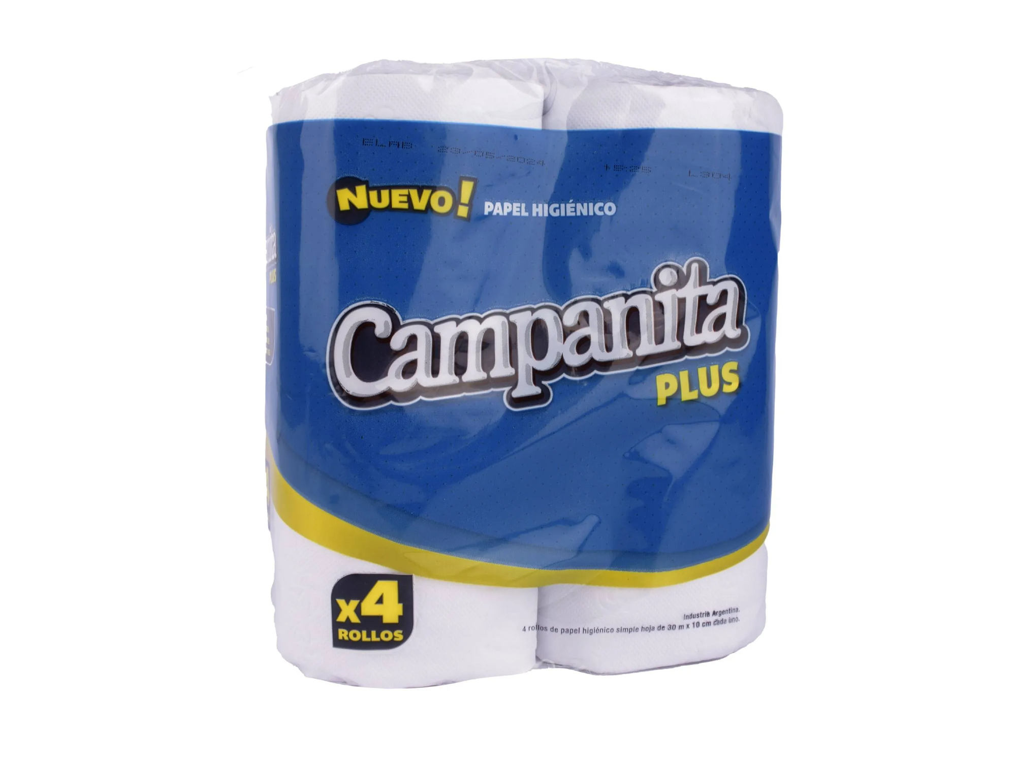 PAPEL HIGIENICO Campanita plus 4 x 30 m