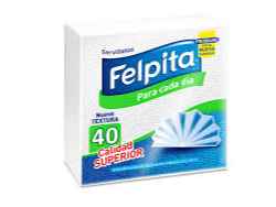 SERVILLETAS DE PAPEL FELPITA 40un