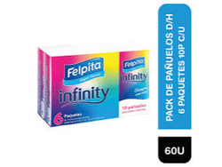 PAÑUELOS DESC INFINITY FELPITA 6 x 10und