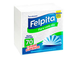 SERVILLETAS DE PAPEL FELPITA 70und