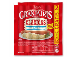 SALCHICHA GRANJA IRIS X 12u