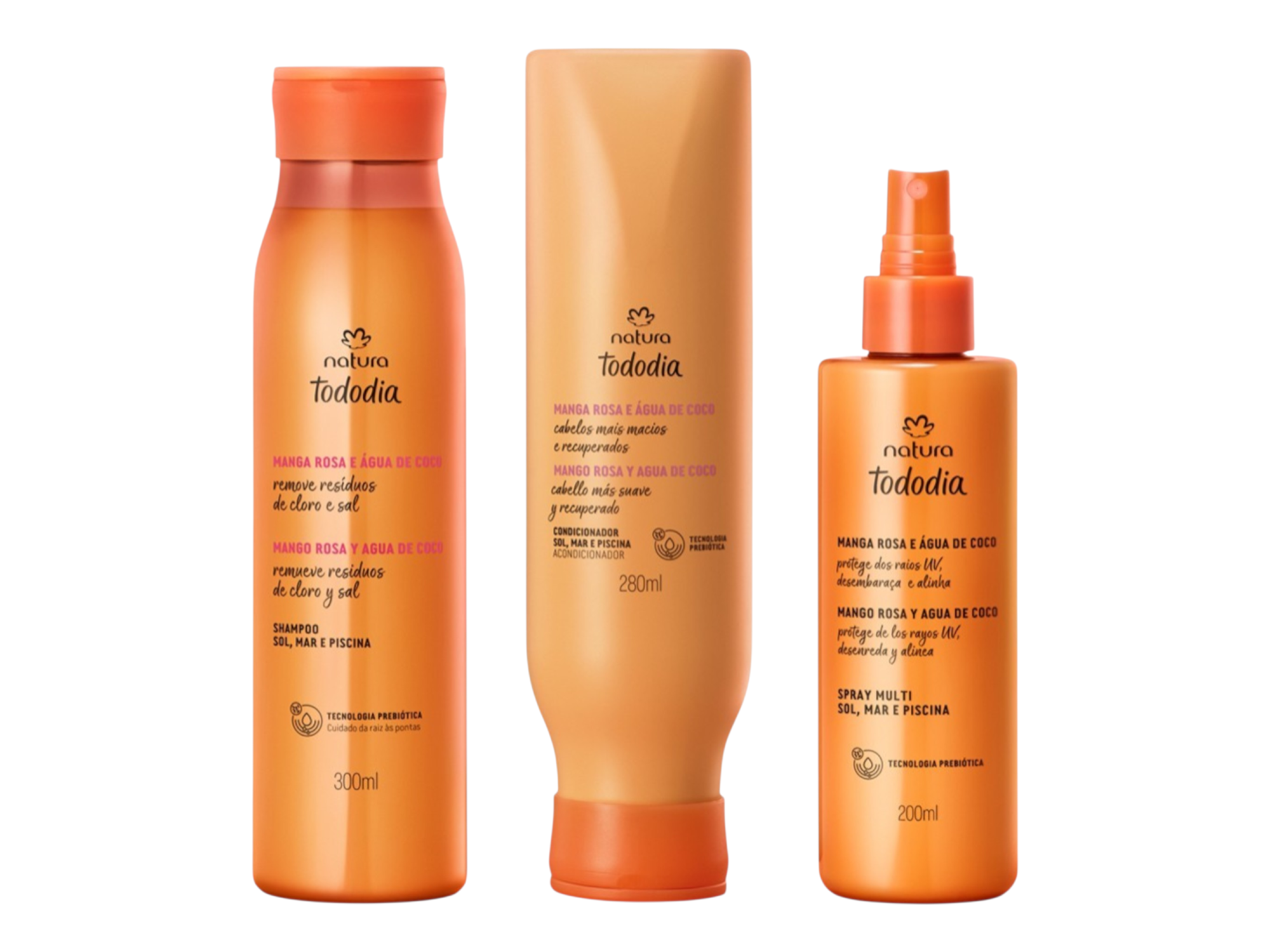 Sol, Mar y Piscina Mango Rosa y Agua de Coco / Combo X3